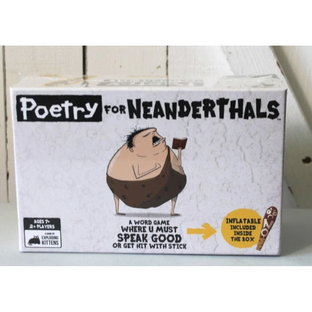 Poetry For Neanderthals Word Card Game 7+ New Sealed Family Fun Game
